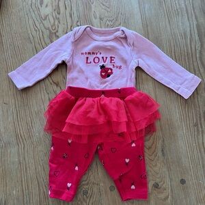 Carter's Pink and Red Valentine's Matching Set
